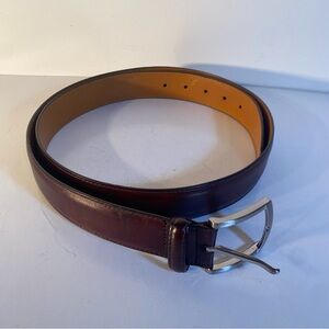 Magnanni Tanner Brown Leather Belt Size 44
